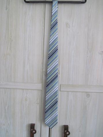 Stropdas  Blauw/ groen/ wit   beschikbaar voor biedingen