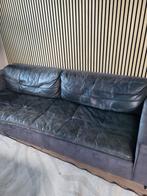 Grote leren bank, Gebruikt, 300 cm of meer, 75 tot 100 cm, Ophalen of Verzenden