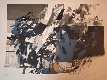 Abstracte Litho, Gesigneerd beschikbaar voor biedingen