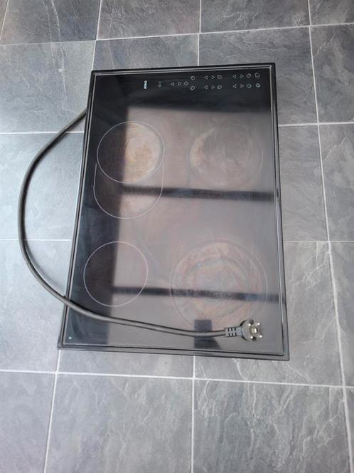 Keramische kookplaat, Witgoed en Apparatuur, Kookplaten, Zo goed als nieuw, Inbouw, Keramisch, 4 kookzones, Ophalen