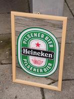 Heineken spiegel 33x22, Verzamelen, Biermerken, Gebruikt, Ophalen of Verzenden
