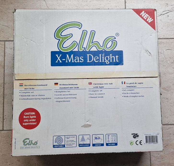 Elho kerstboomstandaard met licht, Diversen, Kerst, Ophalen of Verzenden