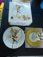Dessert set: vogel (zgan), Huis en Inrichting, Ophalen, Glas of Glazen, Overige stijlen, Glas