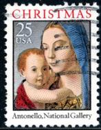 USA Verenigde Staten 2514 - Kerstzegel, Ophalen of Verzenden, Noord-Amerika, Gestempeld