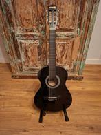 Kindergitaar,zwart, 3/4 met tas, houder & accessoires, Muziek en Instrumenten, Snaarinstrumenten | Gitaren | Akoestisch, Ophalen