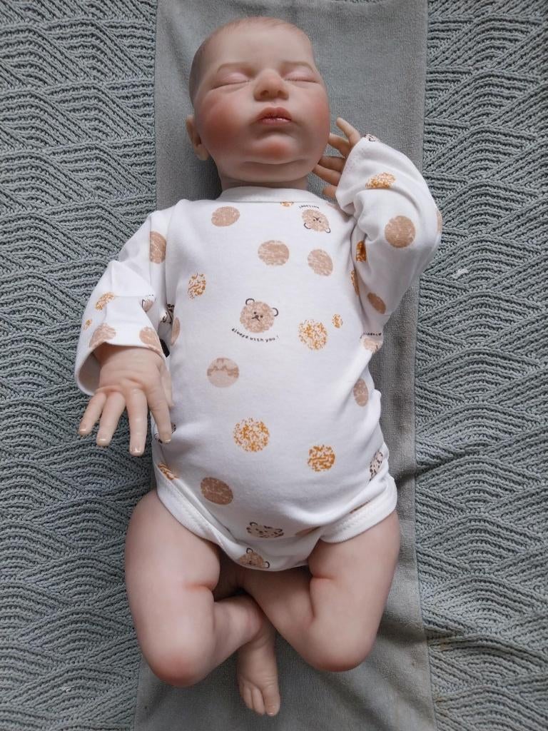 Rompertje Biorganic berenkop bruin en oranje maat 56 NIEUW, Nacht- of Onderkleding, Jongetje of Meisje, Junior Company, Nieuw