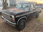 1985 Ford F250 XL pickup 4x4 v8 automaat zwart, Auto's, Oldtimers, Automaat, Overige carrosserieën, Zwart, Vierwielaandrijving