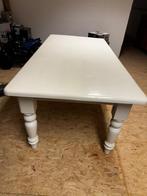 Witte eettafel, Huis en Inrichting, Tafels | Eettafels, Ophalen, Gebruikt, 50 tot 100 cm, Vijf personen of meer