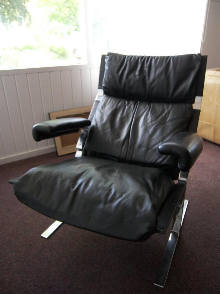 lounge chair airborne olivier mourgue, Huis en Inrichting, Fauteuils, Gebruikt, Leer, Overige materialen, 50 tot 75 cm, Minder dan 75 cm