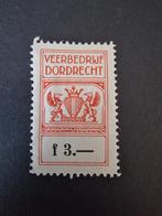 Legeszegel Veerbedrijf Dordrecht Nederland, Postzegels en Munten, Ophalen of Verzenden