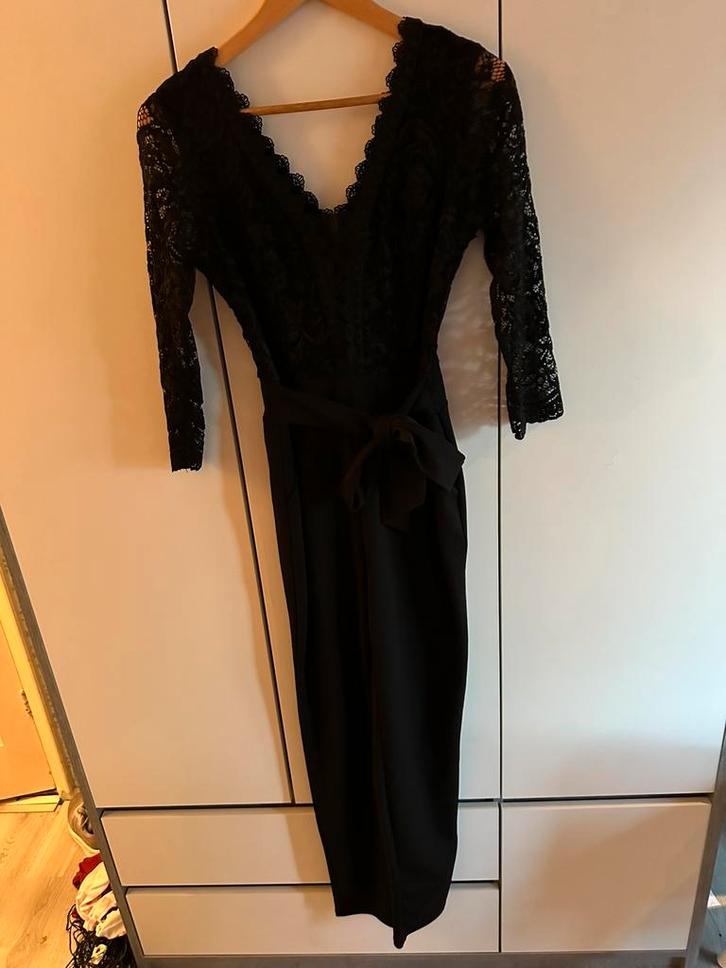 Jumpsuit met kanten lange mouw, Kleding | Dames, Jumpsuits, Zo goed als nieuw, Zwart, Ophalen of Verzenden
