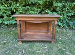 Oud vintage kastje sidetable donker hout, Ophalen of Verzenden, Zo goed als nieuw, 50 tot 100 cm, Minder dan 50 cm