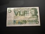 Nederland 1966 5 Gulden Vondel Bankbiljet, Verzenden, 5 gulden