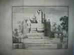 48  / Breukelen  Huis Ruwiel  Kopergravure 1736, Antiek en Kunst, Kunst | Etsen en Gravures, Ophalen of Verzenden