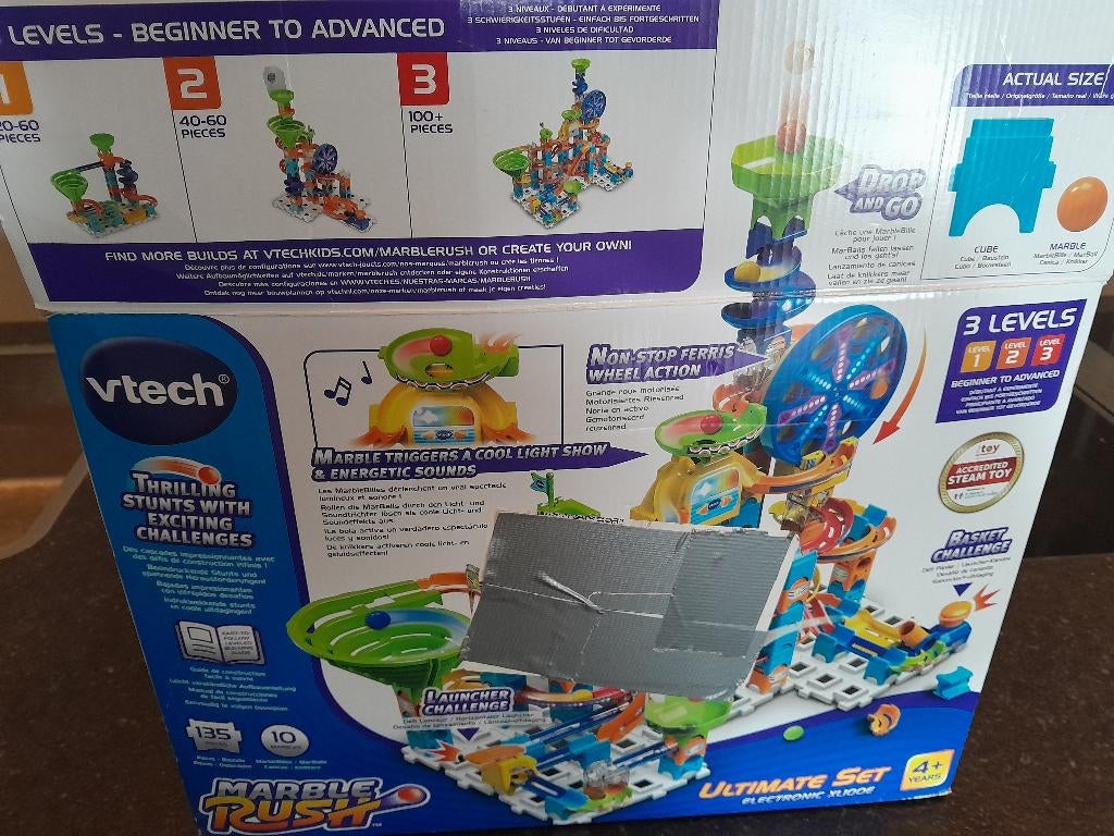 Vtech knikkerbaan zgan, Kinderen en Baby's, Speelgoed | Vtech, Ophalen, Zo goed als nieuw, 4 tot 6 jaar