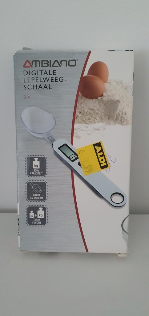 Digitale lepelweegschaal tot 300 gr of 300 ml Ambiano nieuw, Huis en Inrichting, Keuken | Keukenbenodigdheden, Nieuw, Ophalen of Verzenden