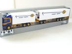 1/87 Herpa Scania met aanhanger ASG, Hobby en Vrije tijd, Modelauto's | 1:87, Verzenden, Nieuw, Bus of Vrachtwagen, Herpa