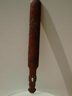 Antique Japanese carved bamboo scroll opener roller, turner, Ophalen of Verzenden