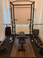 Complete Home Gym Set - Tunturi Squat Rack & Gewichten, Ophalen, Gebruikt, Armen, Halterset