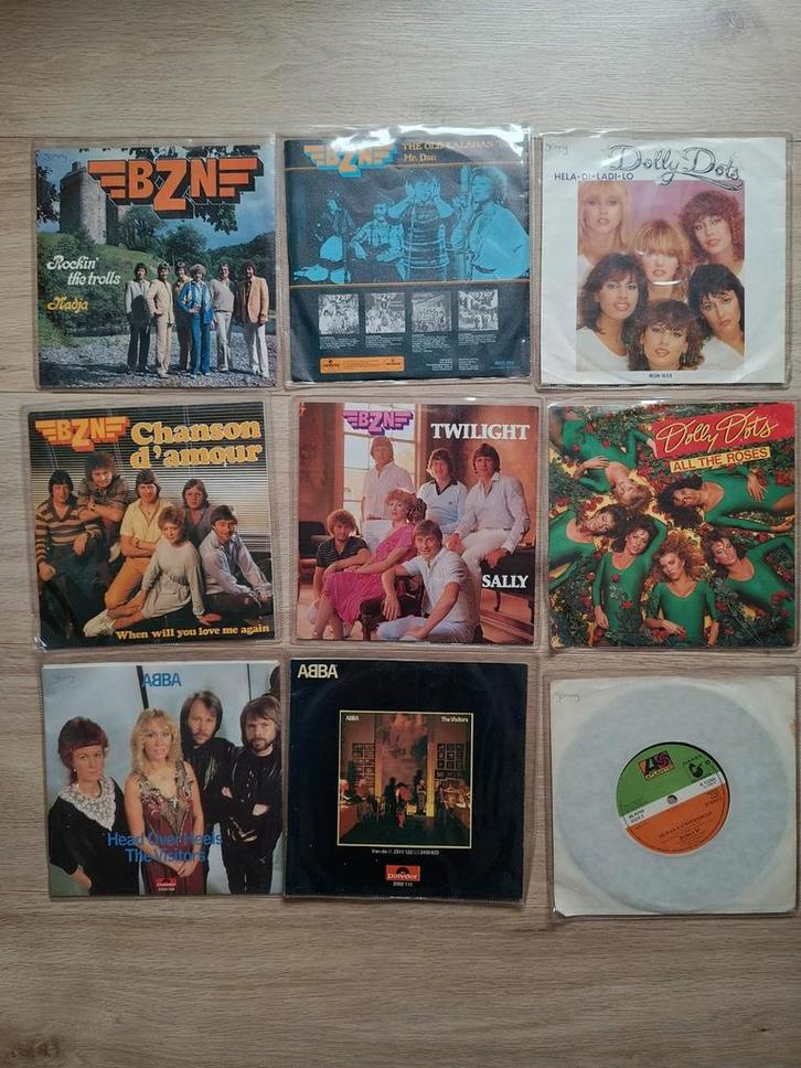 Singles Collectie: BZN, Dolly Dots, ABBA, Boney M, Cd's en Dvd's, Cd Singles, Gebruikt, Pop, 6 singles of meer, Ophalen of Verzenden
