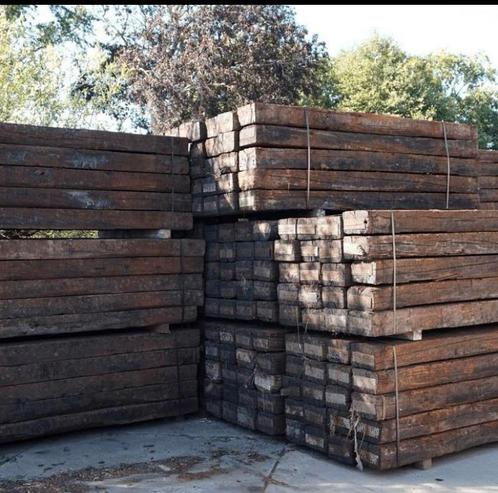 A keus spoorbielzen 260x15x25, Tuin en Terras, Bielzen en Borders, Gebruikt, Biels, Hout, Minder dan 25 cm, 200 cm of meer, 25 cm of meer