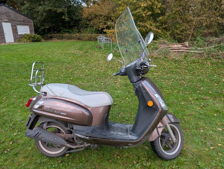 SYM Fiddle II - Bouwjaar 2018, Fietsen en Brommers, Scooters | SYM, Gebruikt, Fiddle, Maximaal 45 km/u, Benzine, Ophalen