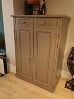 Taupe Computerkast/voorraadkast met lade, Ophalen, Gebruikt, 100 tot 150 cm, 50 tot 100 cm