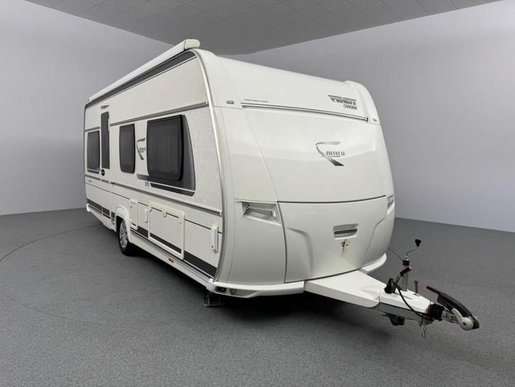 Fendt Bianco Selection 515 SG Mover Cassetteluifel, Caravans en Kamperen, Caravans, Bedrijf, tot en met 4, Rondzit, Fendt, 2 aparte bedden