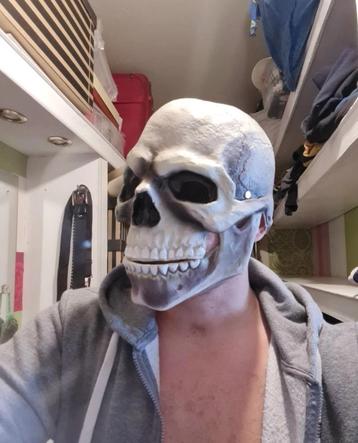 Schedel Masker Skelet Skull Eng Horror Halloween Doodskop beschikbaar voor biedingen