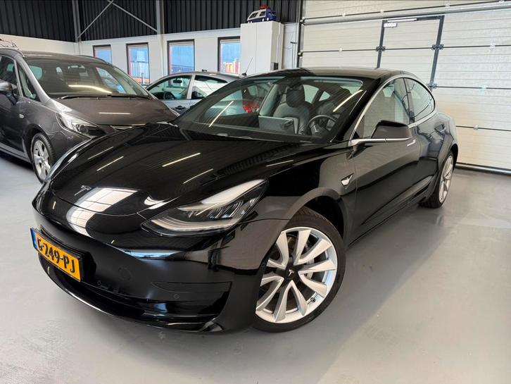Tesla Model 3 2019 Zwart RWD plus 60KWH NAP 360 CAM VOL, Auto's, Tesla, Bedrijf, Model 3, Elektrisch, Sedan, Automaat, Origineel Nederlands
