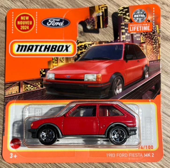 Matchbox 1983 Ford Fiesta MK2 rood, Hobby en Vrije tijd, Modelauto's | Overige schalen, Nieuw, Auto, Ophalen of Verzenden