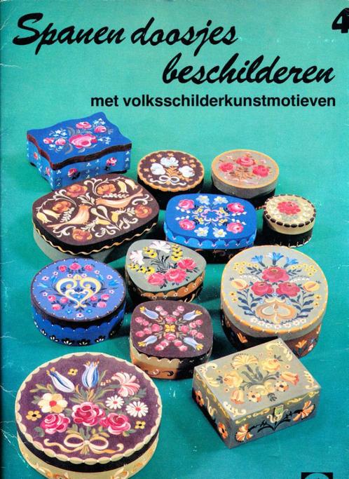 Spanen doosjes beschilderen, Antiek en Kunst, Curiosa en Brocante, Verzenden