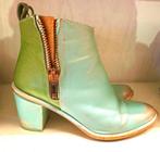 Miista Boots Laarsjes schoenen leer dames laarzen 35 brons, Miista, Verzenden, Blauw, Sneakers of Gympen