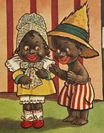 kinderen black americana tafel met taart  illustr. Lewin, Ophalen of Verzenden, 1940 tot 1960, Gelopen, Kinderen