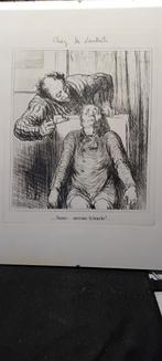 Chez le dentiste -  Litho Honore Daumier, Ophalen of Verzenden