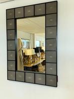 Spiegel  Shagreen met leer, Huis en Inrichting, Ophalen, 100 tot 150 cm, Zo goed als nieuw, 100 tot 125 cm