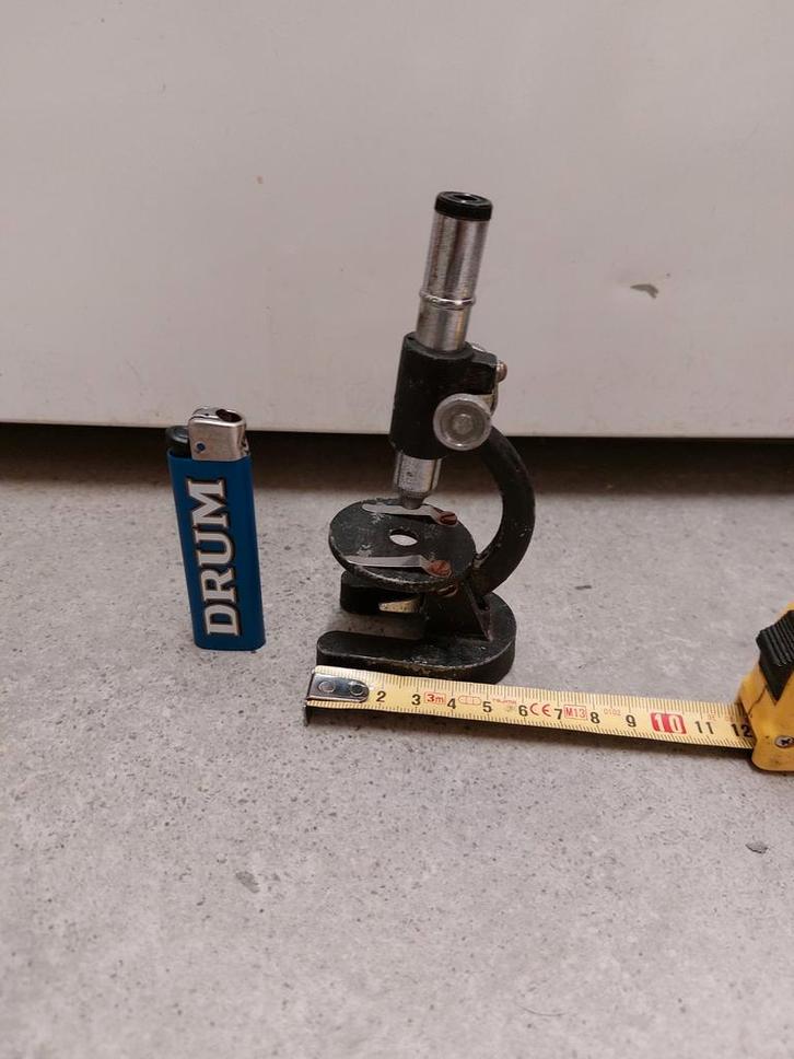 Oude antieke Mini microscoop  vergroot 150x zakmicroscoop, Antiek en Kunst, Curiosa en Brocante, Ophalen of Verzenden