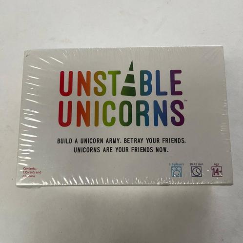 Unstable Unicorns Strategische Kaartspel, Hobby en Vrije tijd, Gezelschapsspellen | Kaartspellen, Nieuw, Een of twee spelers, Drie of vier spelers