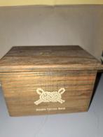 Klein houten kistje. Met scheepsknopen erop.12,5x9x8 cm, Huis en Inrichting, Minder dan 50 cm, Minder dan 50 cm, Ophalen of Verzenden