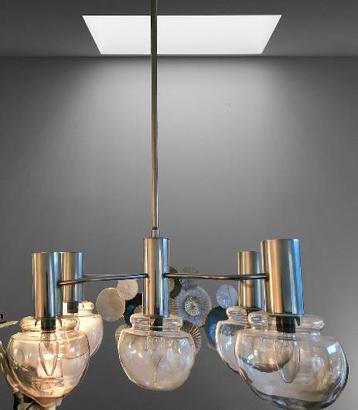 Mid Century Modern Atomic hanglamp toegeschreven sciolari beschikbaar voor biedingen