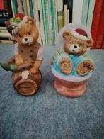 Twee leuke kerst beren spaarpotten, Verzamelen, Spaarpotten, Ophalen of Verzenden, Zo goed als nieuw, Steen, Aardewerk of Keramiek