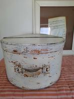 Ode houten hoedendoos., Ophalen of Verzenden