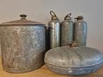Ijzeren kruiken, oude eierpan samen, Antiek en Kunst, Curiosa en Brocante, Ophalen
