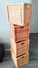 Rieten manden van Ikea (4 stuks), Verzenden, Gebruikt, Rechthoekig, Riet