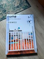 Noma uitschuifbaar traphek hout wit, Ophalen, Nieuw, 100 tot 115 cm, Schroefhekje