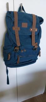 Tk nwe sterke rugzak Human Nature stevig blauw canvas, Sieraden, Tassen en Uiterlijk, Tassen | Rugtassen, 40 cm of meer, Nieuw