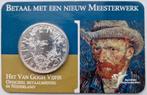 Het Van Gogh vijfje in coincard, Koningin Beatrix, Zilver, Euro's, Ophalen of Verzenden