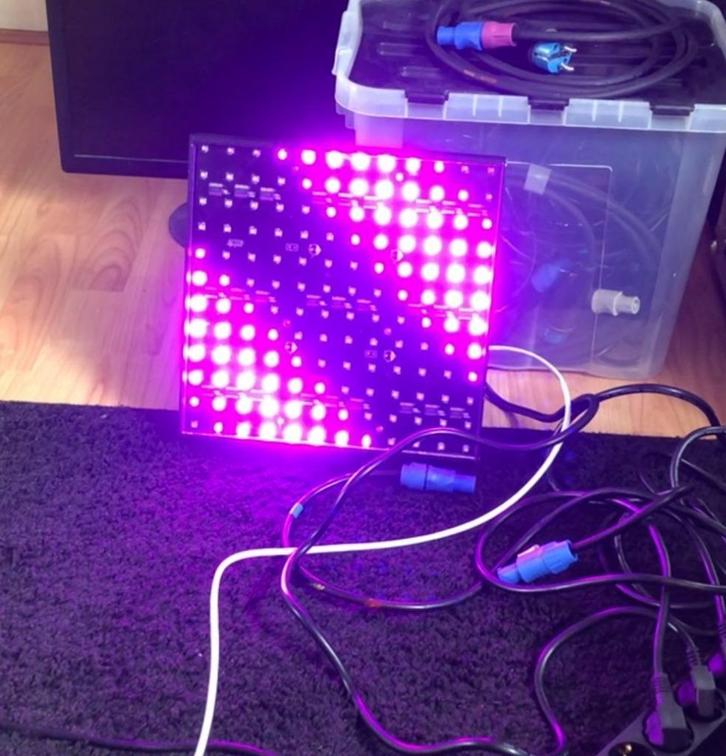 7x DMT Pixeltile P25 Led matrix, Muziek en Instrumenten, Licht en Laser, Zo goed als nieuw, Licht, Geluidgestuurd, Kleur, Stroboscoopeffect