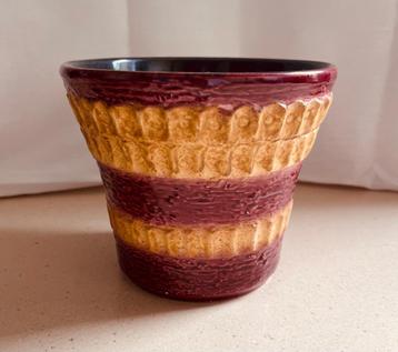 Prachtige puntgave West Germany bloempot - diameter 16cm beschikbaar voor biedingen