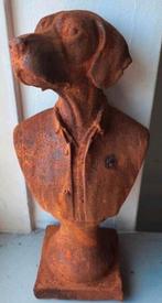 Beeld Jachthond Buste Hond Teckel Tekkel Gietijzer NIEUW, Ophalen of Verzenden
